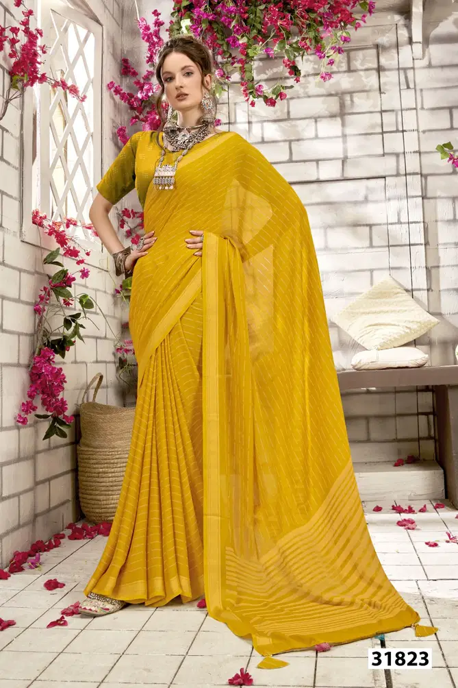 Shridha Vol 4 By Vallabhi Georgette Printed Sarees Wholesale Market In Surat